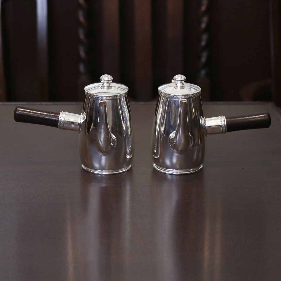 中古】Mappin&Webb(マッピン&ウェッブ) カフェオレポット 2点セット MW