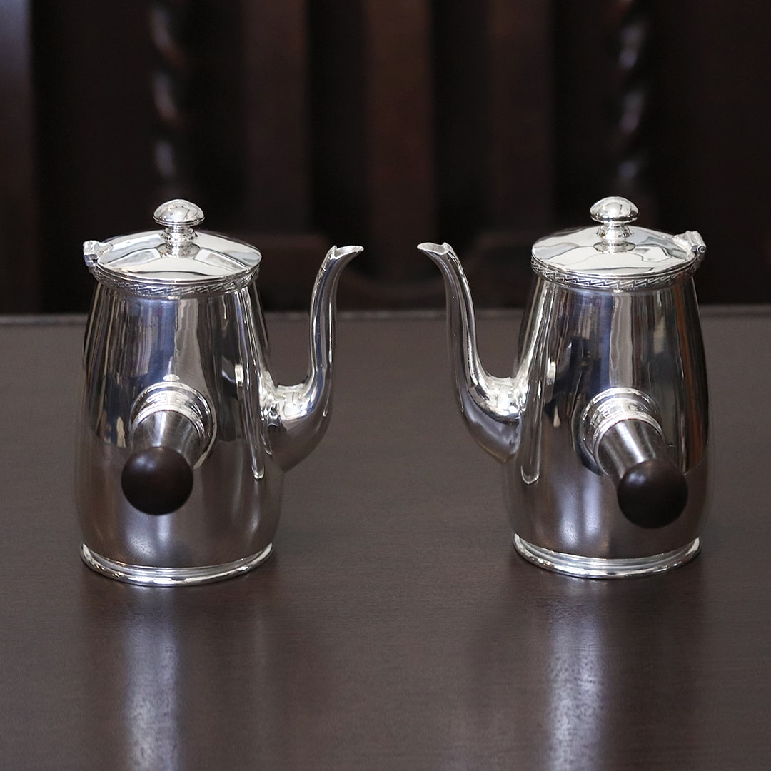 中古】Mappin&Webb(マッピン&ウェッブ) カフェオレポット 2点セット MW