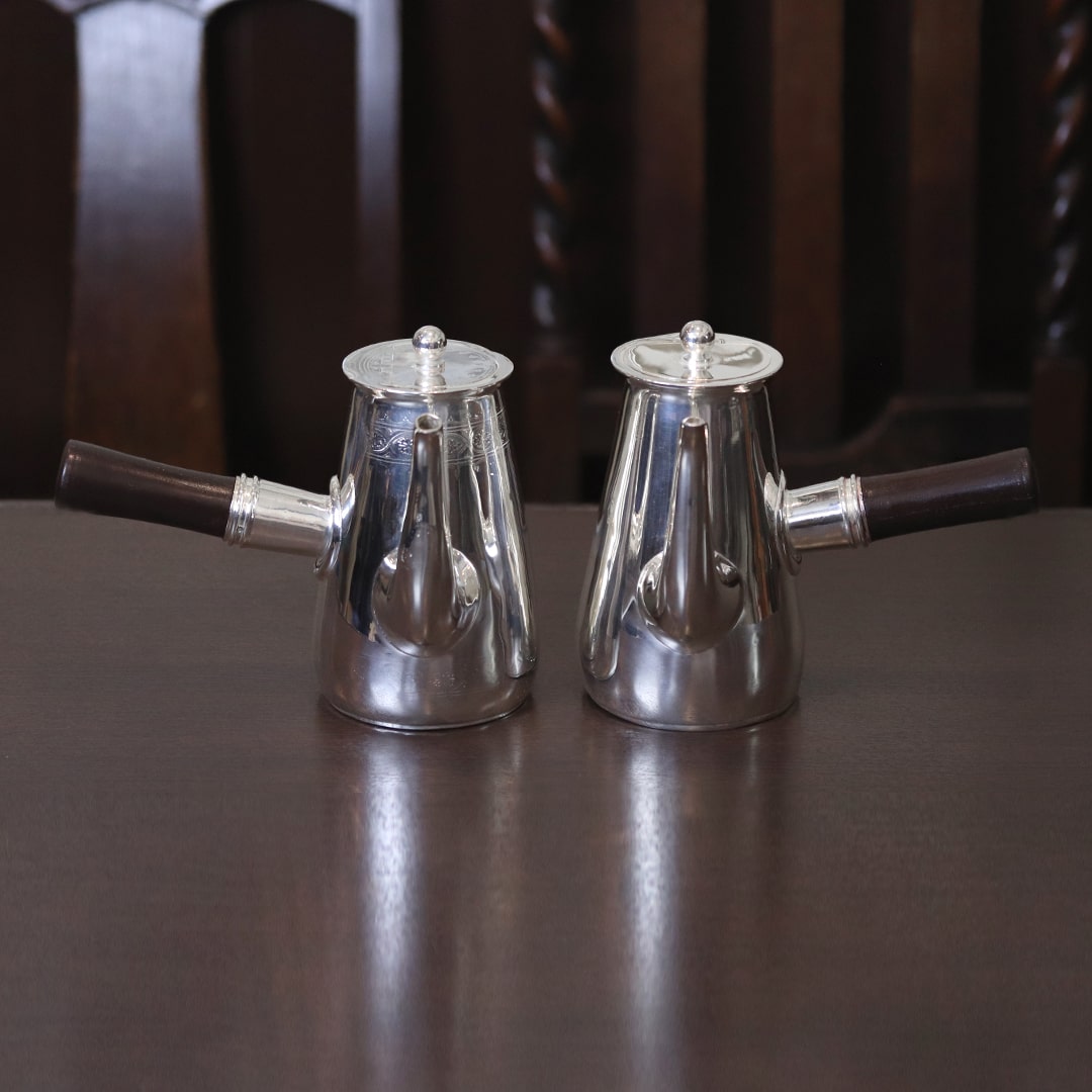 マッピン＆ウェッブ　イギリス　Mappin &amp; Webb 　コンポート 中古】Mappin&Webb(マッピン&ウェッブ) カフェオレポット 2点