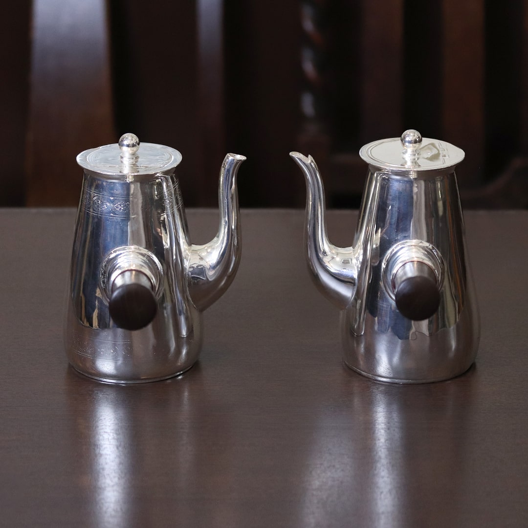 マッピン＆ウェッブ　イギリス　Mappin & Webb 　コンポート 中古】Mappin&Webb(マッピン&ウェッブ) カフェオレポット 2点