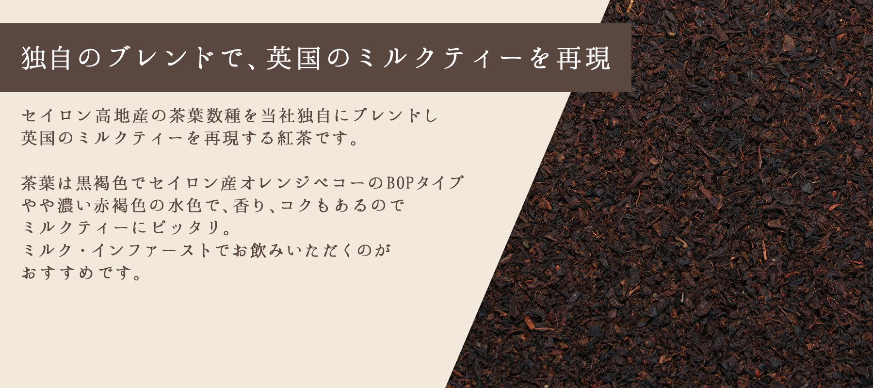 茶葉の説明